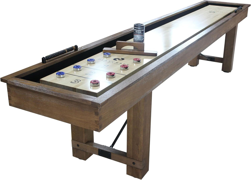 Montauk Pecan 12' Shuffleboard Table