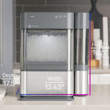 2.0 with 0.75 Gallon Tank, Chewable Crunchable Countertop Nugget Ice Maker, Scoop included, 38 lbs in 24 hours
