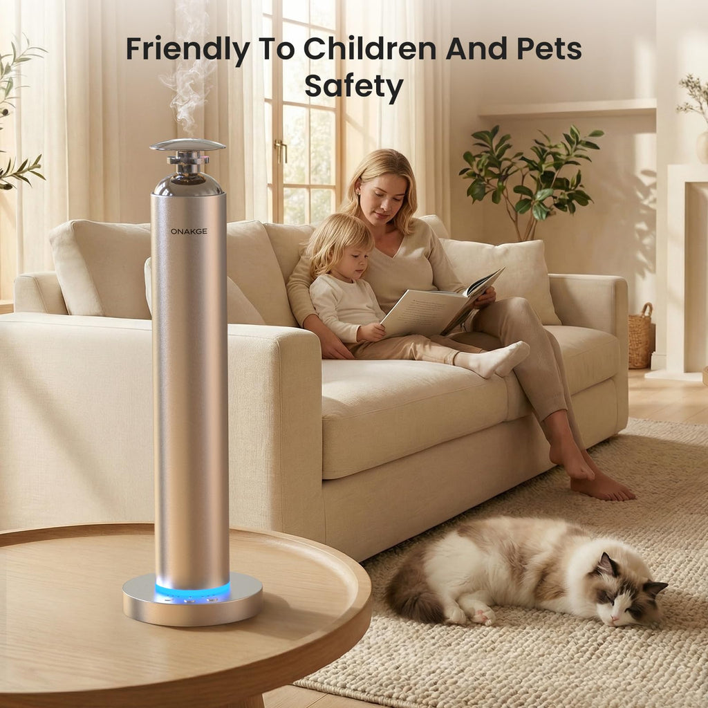 Waterless Aroma Diffuser, 8000mAh Essential Oil Diffuser with App & Remote