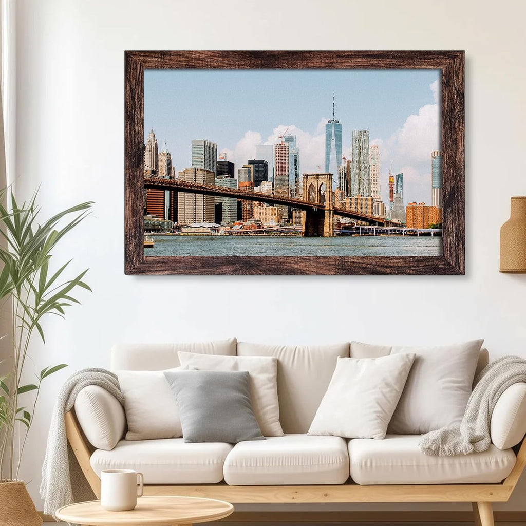 24x36 Picture Frame Brown, Poster Frames Wall Decor Hanging, 1 Pack