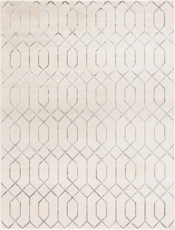 Glam Collection Rug - White Silver Medium-Pile Rug Perfect s, Large Dining Rooms, Open Floorplans