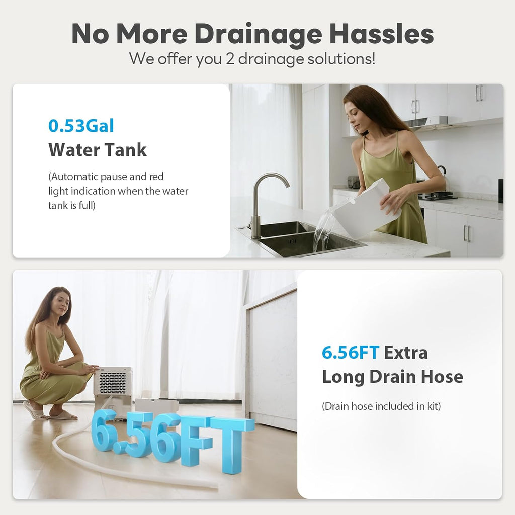 30Pint Dehumidifier for 1500Sq.Ft, Compressor Dehumidifiers for Home,Quiet Dehumidifier for Basement, Bedroom