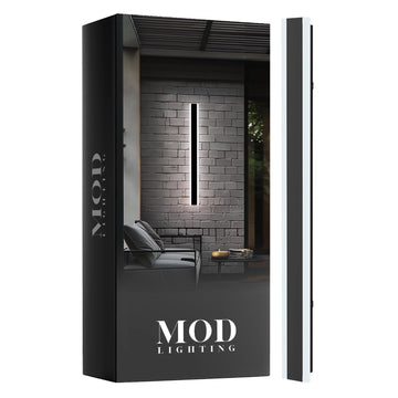 Haylen Wired LED Outdoor Wall Light (1-Pack), 31" Water Resistant Outdoor LED Sconce, Remote Dimming Modern Wall