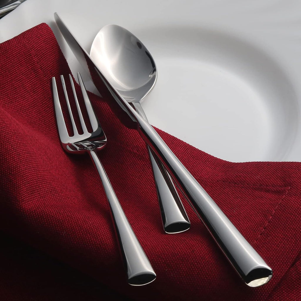 Bailey 20-Piece Forged Silverware Set Stainless Steel Flatware Set,Service for 4,Mirror Polished Cutlery Set