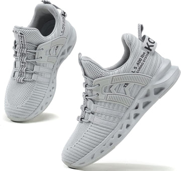 Kids Boys Tennis Shoes for Girls Lightweight Slip on Running Sneakers