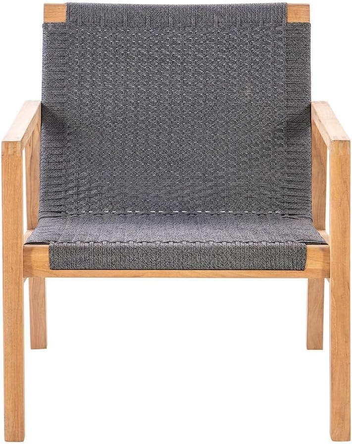 Admiral Club Chair, Comfy Outdoor Chairs with Armrests, Residential and Commercial Teak Chair, Wooden Outdoor