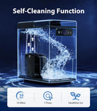 Nugget Ice Maker 40lbs/Day, Countertop Ice Maker Soft Chewable Ice, Ice Makers One-Click & Self-Cleaning, Crushed