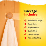 Coronado 2 Person Hemlock Low EMF Infrared Wood Sauna for Home & Indoor Relaxation