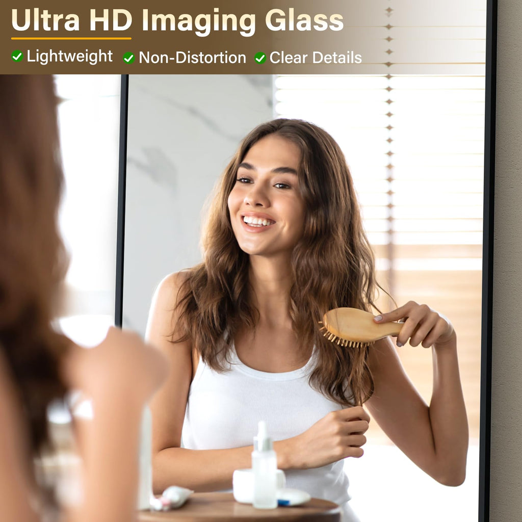 Full Length Mirror 21"x64", Rectangle Floor Mirror with Stand