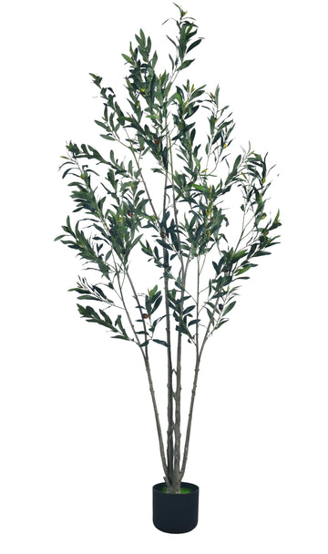 Artificial Olive Tree 6ft Fake Plants Lush Leaves Aesthetic Decor