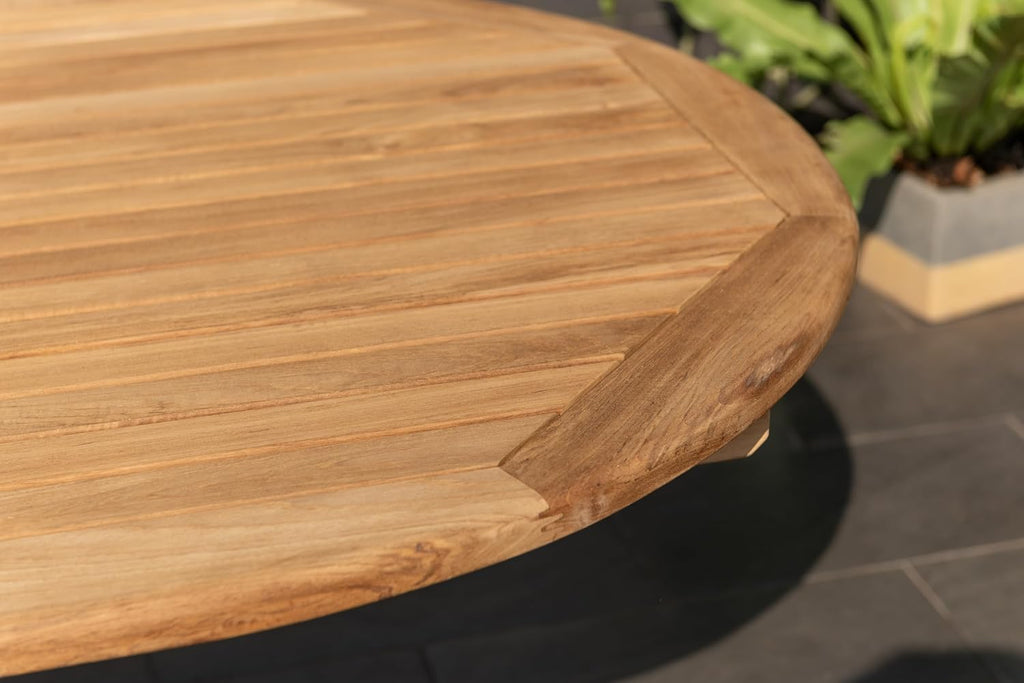 Fairview 9 Piece Teak Double Extendable Oval Dining Set