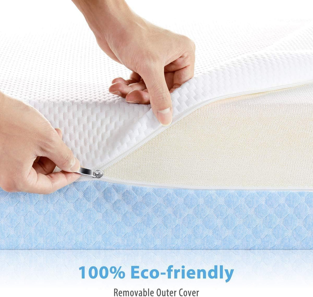 Crib Mattress, Dual Sided Comfort Gel Memory Foam Toddler Mattress | Premium Triple-Layer Support Core, Breathable