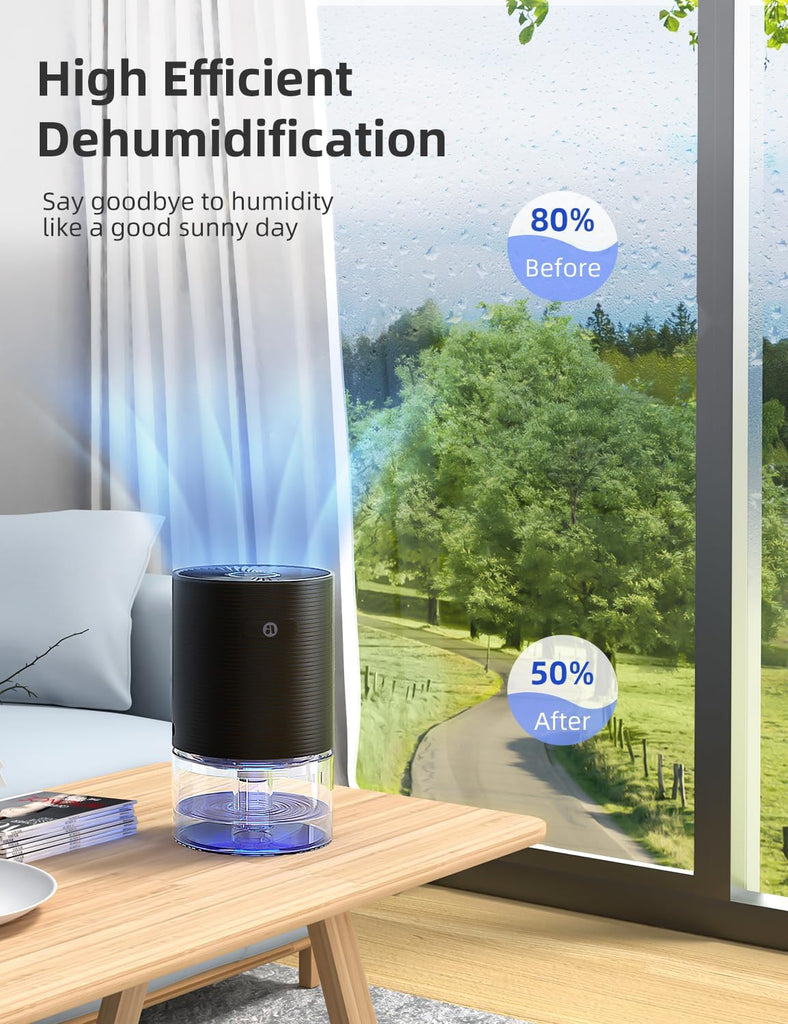 Dehumidifiers for Home, 25oz Dehumidifier for Bedroom with Auto-off