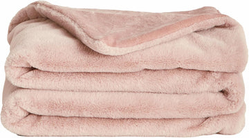 Lil’ Marsh Faux Fur Blanket - Lightweight, Soft Throw Blanket - Machine Washable , or Reading Chair- Small (50" x