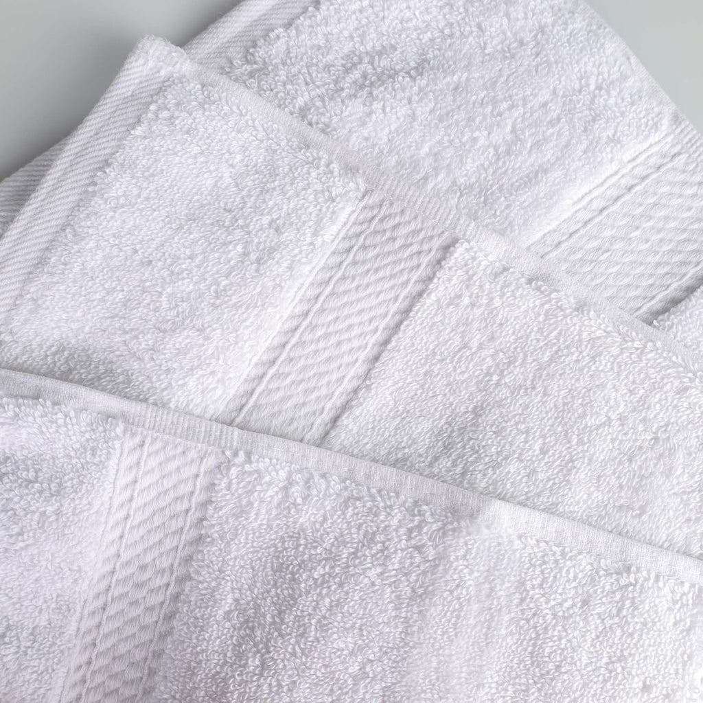 Egyptian Cotton Pile Heavyweight Bath Sheet, 2 Piece Set, White | Highly Absorbent, Ultra Soft Luxury 800 GSM Towel