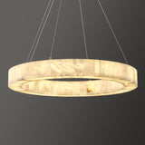 Alabaster Round Chandelier, D30in Modern Marble Dining Room Chandeliers, White Foyer Chandelier for Dining Room Light Fixture, Living Room, Bedroom Lights, Foyer, Kitchen A125-B0DMVFP34N