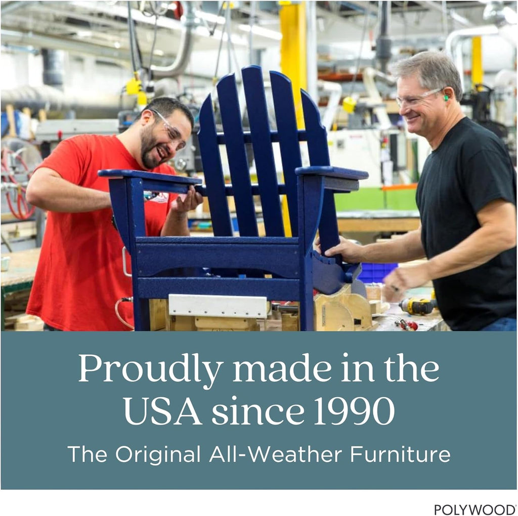 Modern Adirondack Chair - All-Weather Outdoor Lawn Adirondack Chairs - HDPE, Fade-Resistant & Durable Outdoor