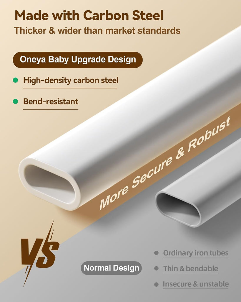 3 Piece Bed Rails for King Size Bed, No-Drill Needed Baby Bed Rail Guard | Thickened Child Safety Side Railing