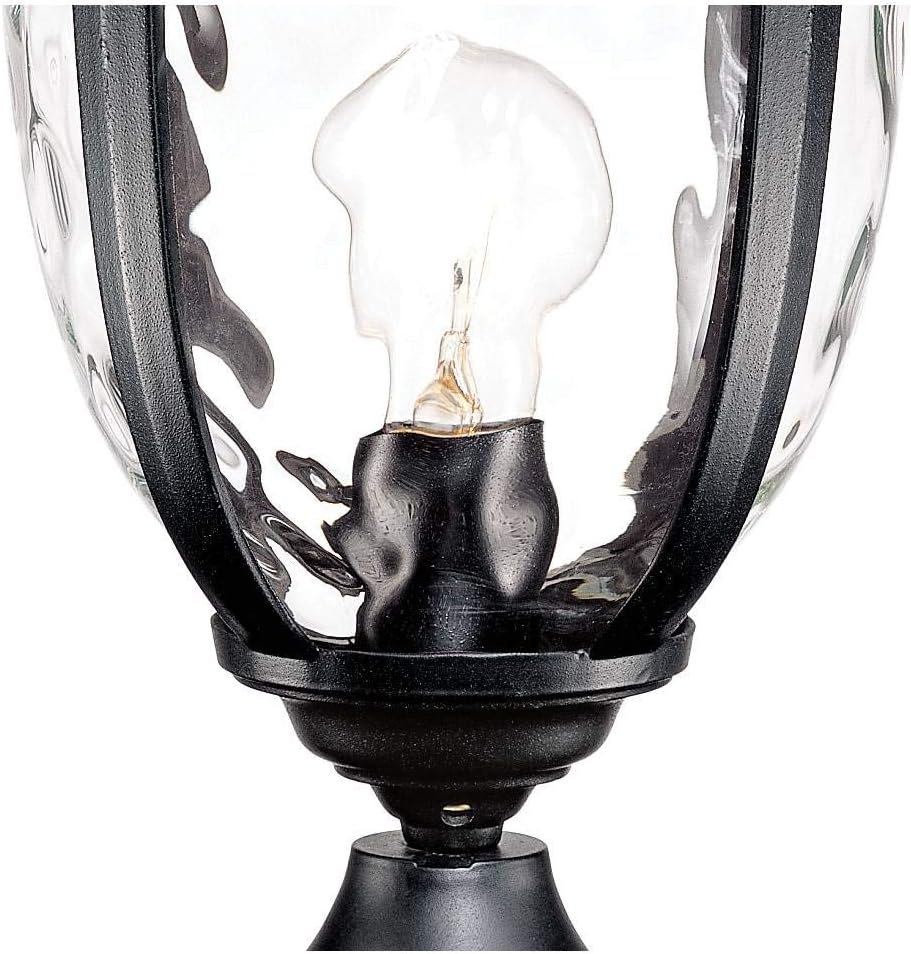 Bellagio 21 1/4" High Country Traditional Outdoor Post Light Fixture Pole Porch House Exterior Lantern Weatherproof