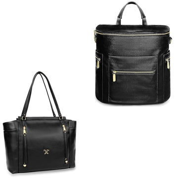 Diaper Bag Backpack Baby Diaper Bag,Leather Diaper Bag Backpack, Diaper Bag Tote with Changing Pad, Stroller Straps