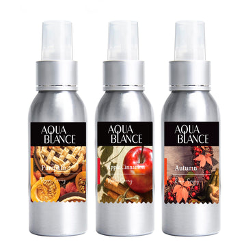 Fragrant Room Spray, Autumn, Apple Cinnamon, Pumpkin, 3 x 3.4 fl oz, Air Fresheners Odor Eliminator, Concentrated