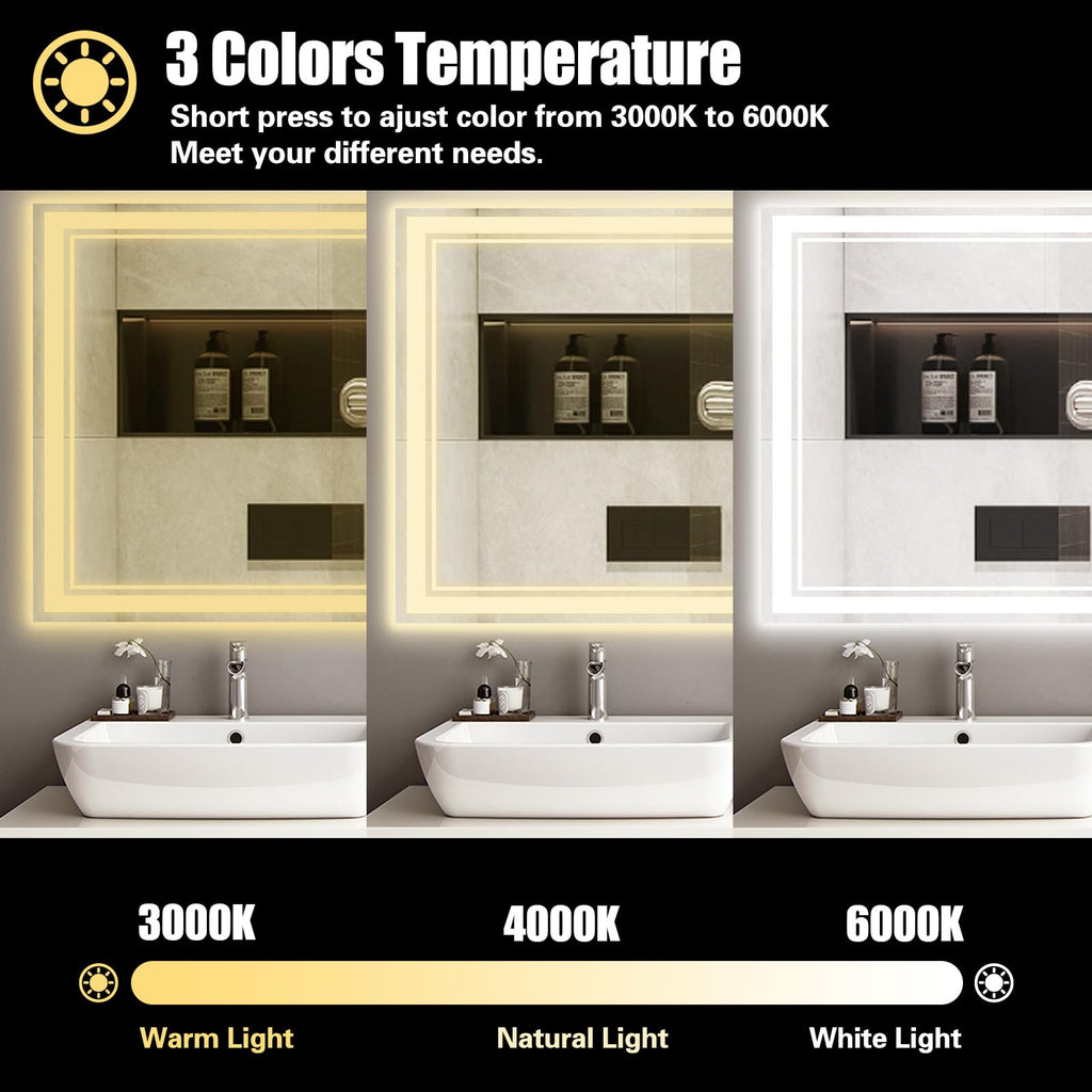 48x28'' LED Mirror Mirror with LED Lights