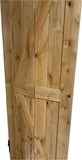 25.5 x 84 High Gloss Finished Rustic Alder Solid Wood Bifold Barn Door Assembled bi-fold barn Door R
