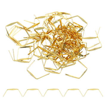 12x14mm Copper Chandelier Connector Pins, 300Pcs Chandelier Crystal Clips for Fastening Crystals Parts, Chandelier
