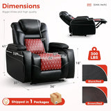 ANJ Electric Power Recliner Chair with Adjustable Powered Headrest