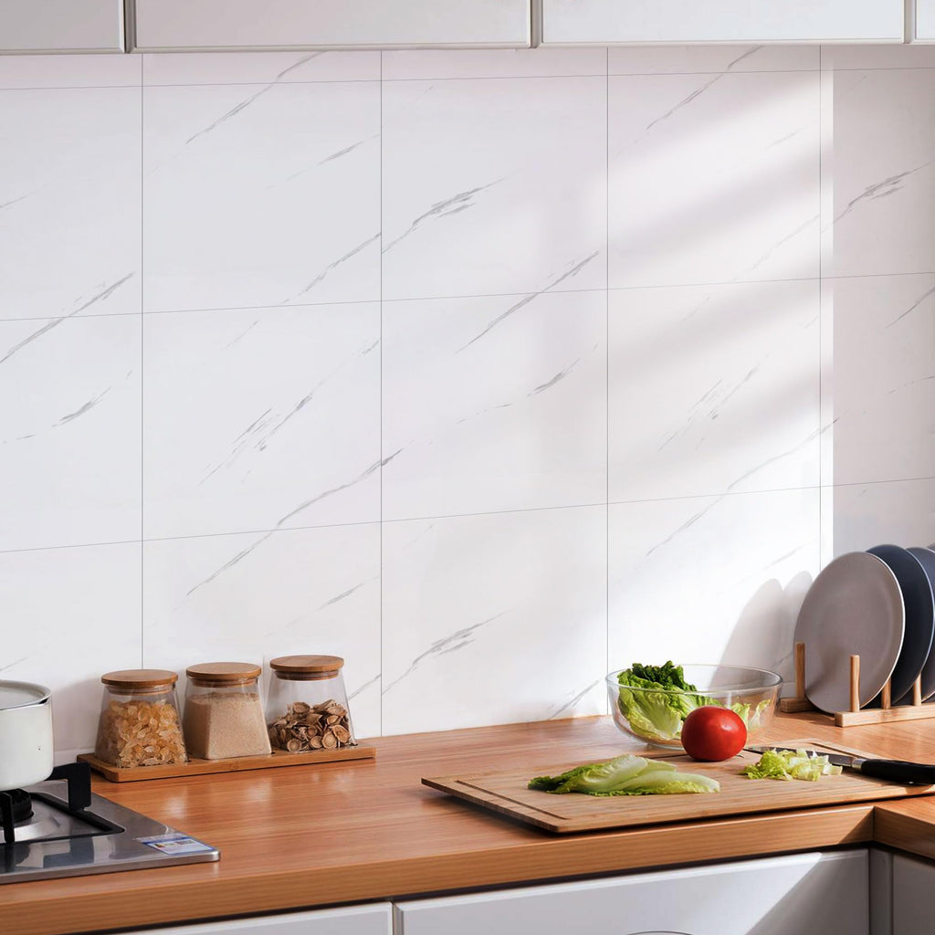 Peel and Stick Marble Wall Panels 11.8x11.8in Waterproof 20 Pack