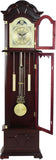 72 Inch Floor Standing Grandfather Clock, Cherry Finish