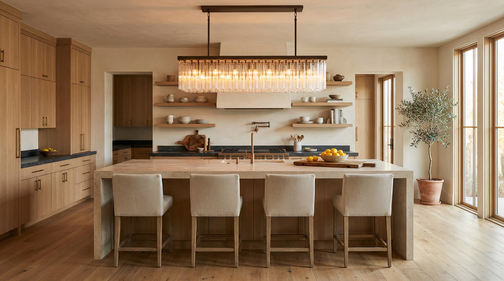 Inspired Cielo Style 73" Rectangular Chandelier – Bronze Finish
