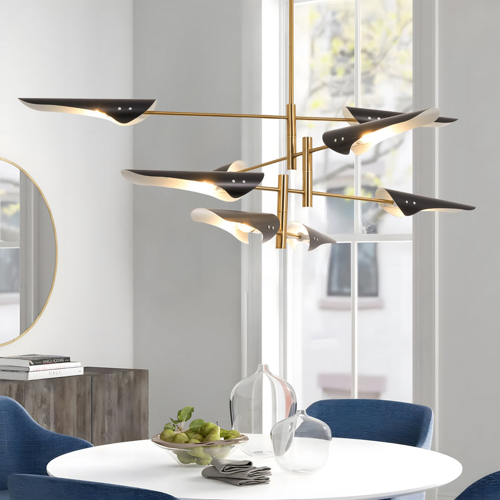 8-Light 39.4" Rotatable Sputnik Sphere Chandelier