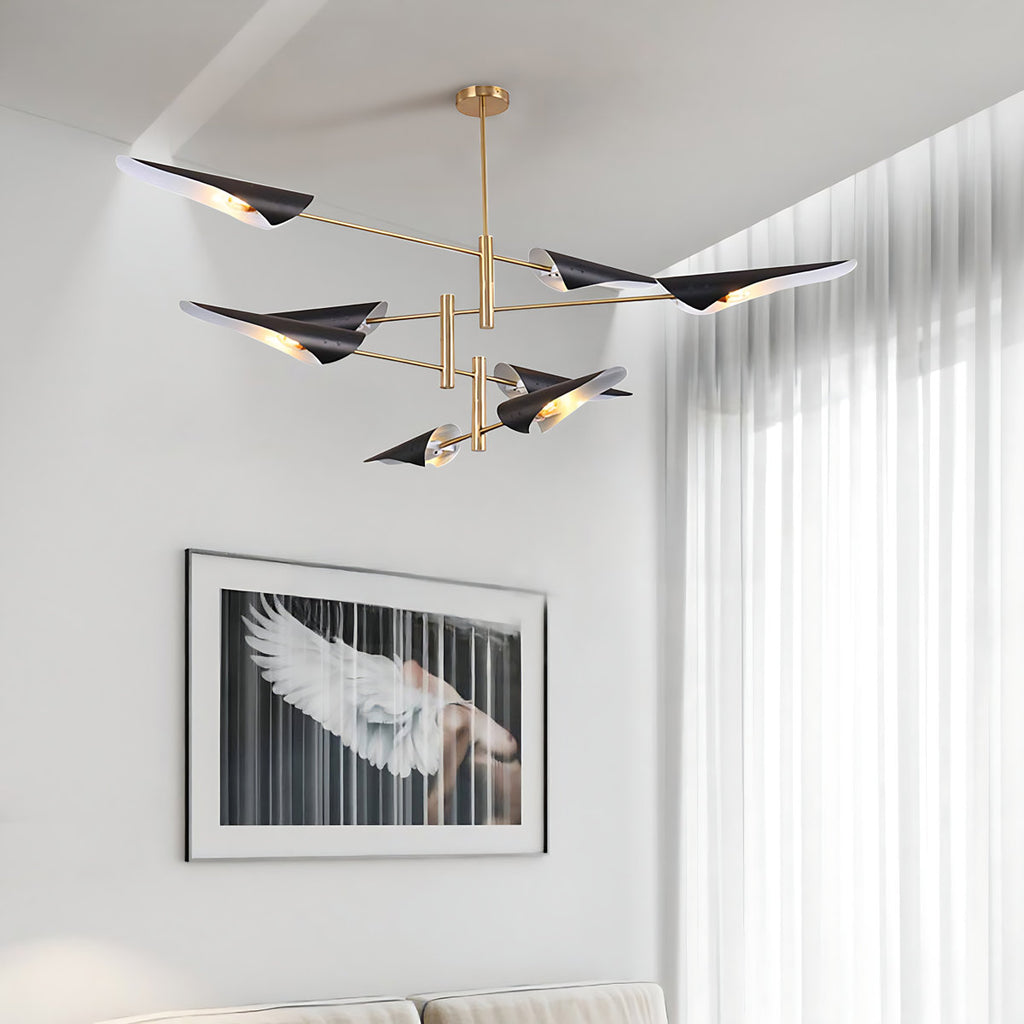 8-Light 39.4" Rotatable Sputnik Sphere Chandelier
