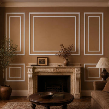 6 Set Peel and Stick Wall Molding Kit,Pre-Cut Bilinear Frame Panels