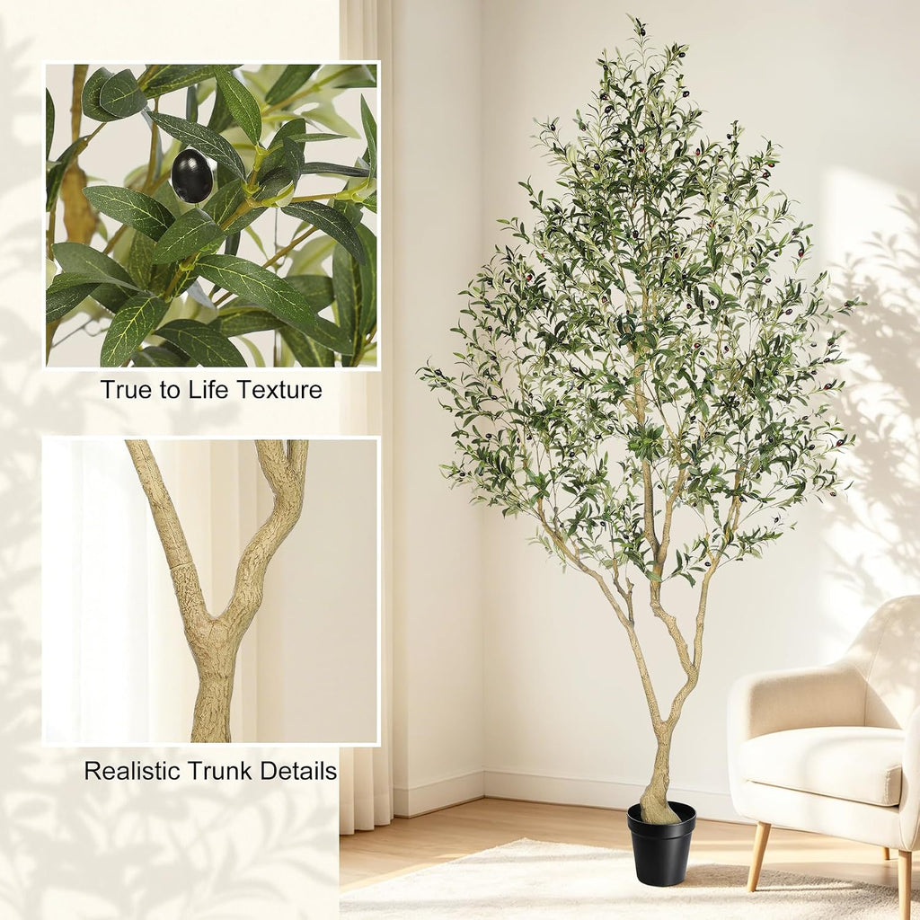 Faux Olive Tree 9ft - Artificial Olive Tree Indoor Decor