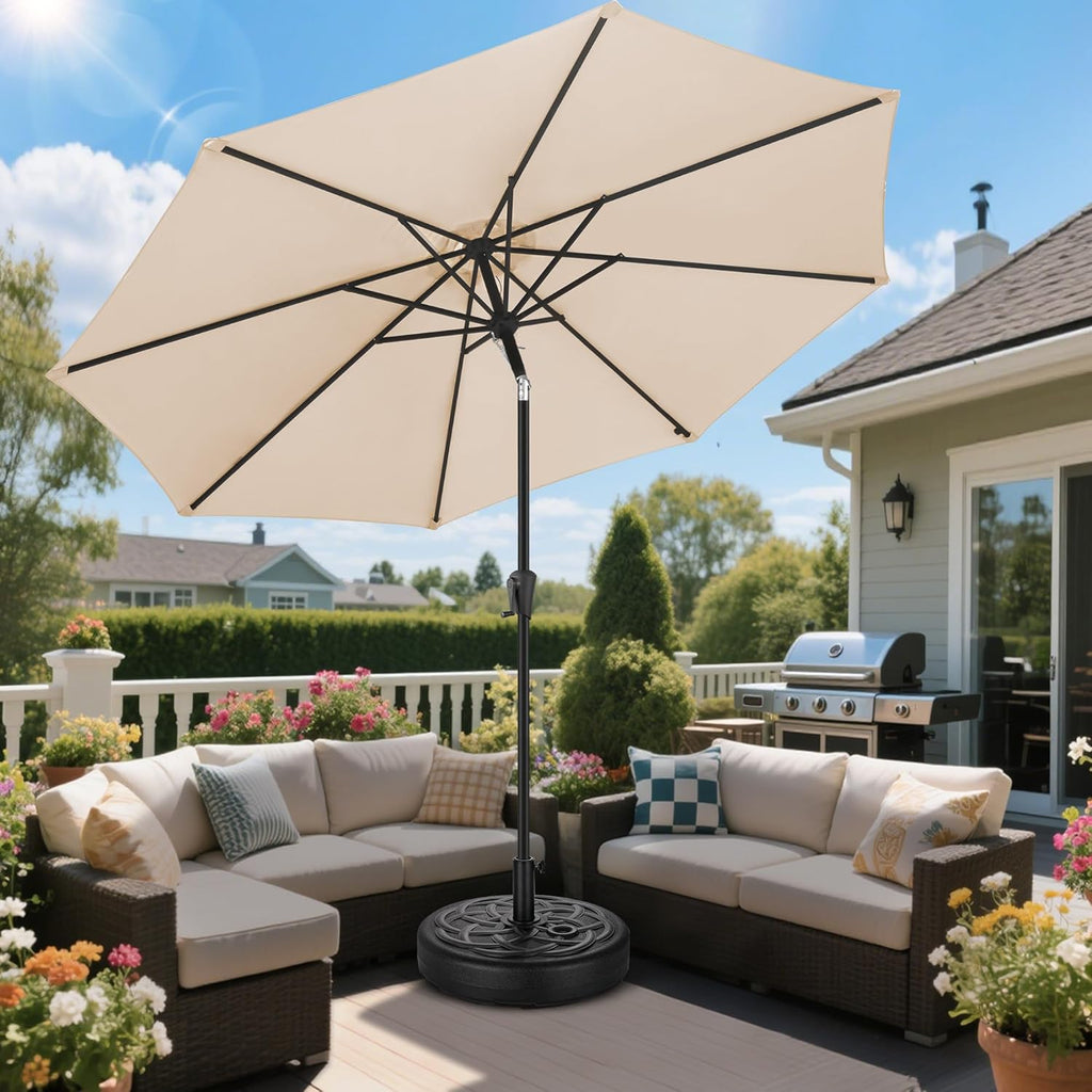 Patio Umbrella Base Stand - 112 lbs 22" Fillable Outdoor Umbrella Base