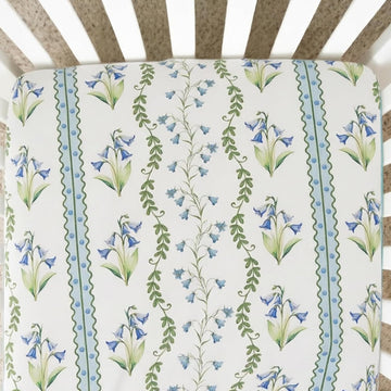 Organic Crib Sheets for Girls Boys Fitted Crib Mattress Sheet Neutral, Soft Breathable Cotton Cover for Baby Bed
