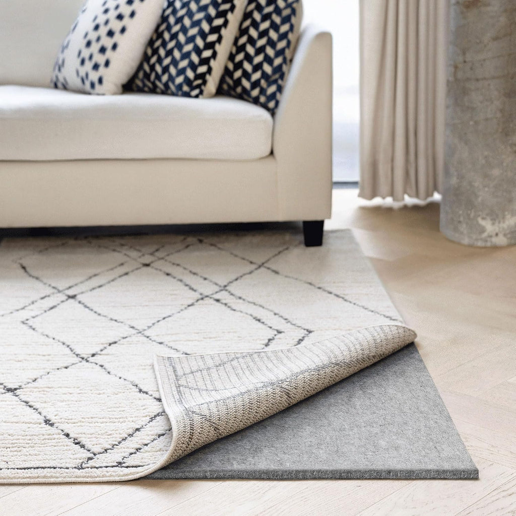 Eco-Plush - 9'x12' - 1/2" Thick - 100% Felt - Luxurious Cushioned Rug Pad - Available in 3 Thicknesses, Many Custom - Set of 108