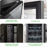 24 Bottle Wine Fridge | Dual Zone Wine Chiller | Adjustable Temperature 41°F to 