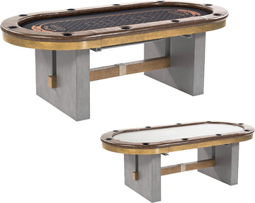 Barrington Poker Multiple Styles Folding Poker Table & Poker Table Top/Dining Table Collection, Durable Padded Rail