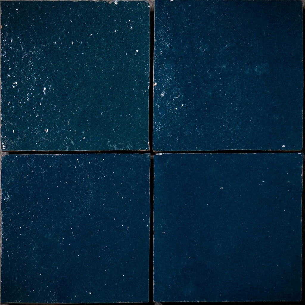 Handmade 4x4-in. Solid Color Marine Blue (MSC01-30) - Set of 48