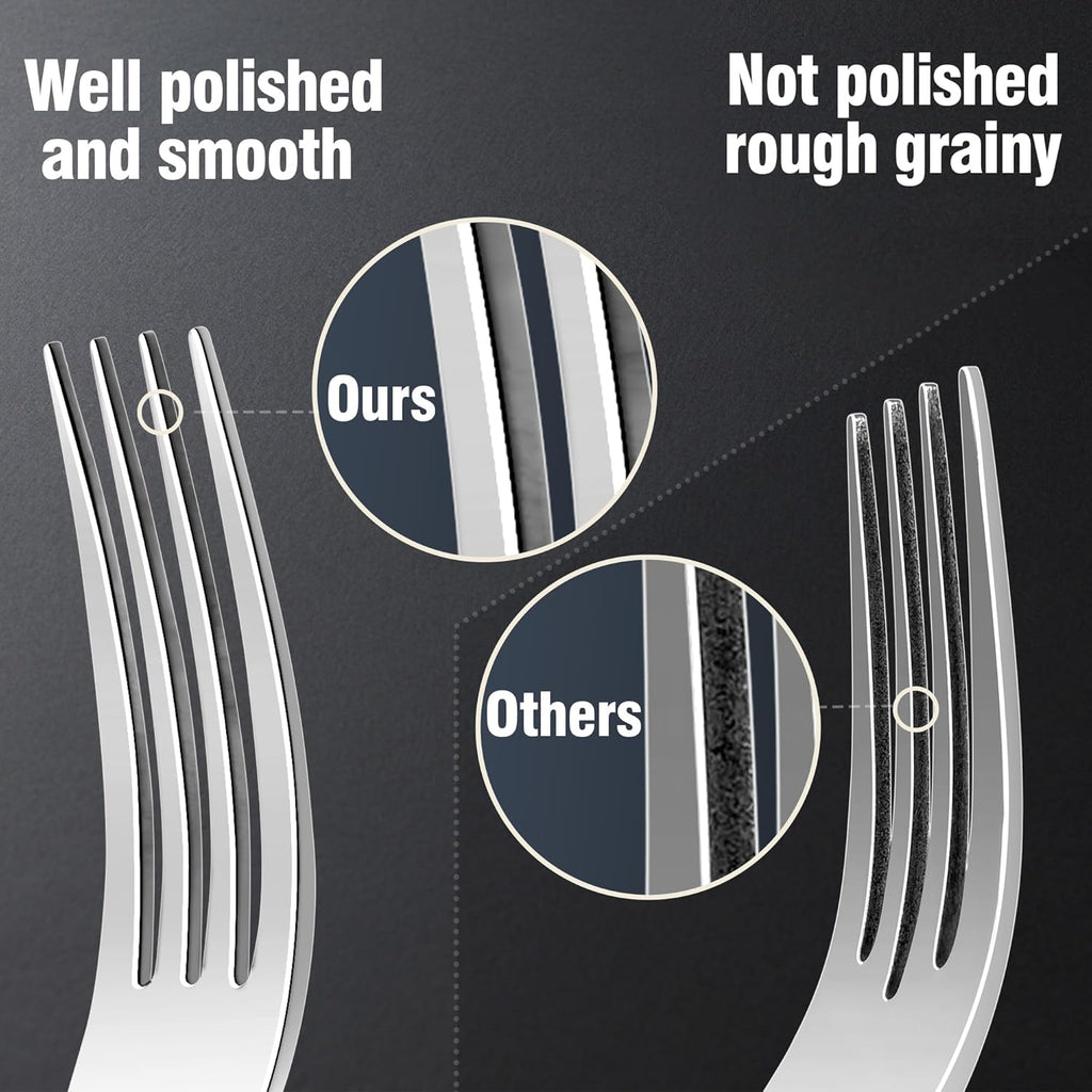 Silverware Set for 8, 40-Piece 18/10 Stainless Steel Flatware Utensils Cutlery Set