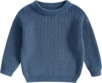 Baby Boy Girl Pullover Sweater 3 6 12 Knit Clothes Unisex Toddler Fall Winter Warm Long Sleeve Tops