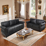 Living Room Furniture Sets,Sofa Sets and Couch Sets for Living Room,Mid-Century Vintage Sofa Couches with Rivet Design