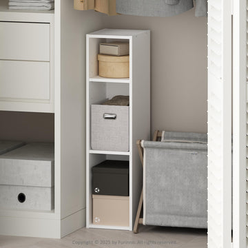 Reed 3-Tier Closet Organizers and Storage, Closet Organizer, Open Shelf Closet Storage, for Wardrobe, Bedroom, Living
