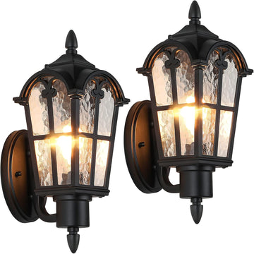 Outdoor Wall Light Fixtures Wall Mounted, Exterior Waterproof Porch Lights Wall Lanterns