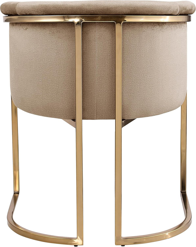 Meridian Furniture 758Beige-C Tierra Collection Modern | Contemporary Upholstered Dining Chair with Luxurious Beige