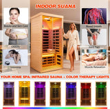 Smart APP Control 1 Person Ultra Low EMF (0-5mG) Far Infrared Sauna for Home