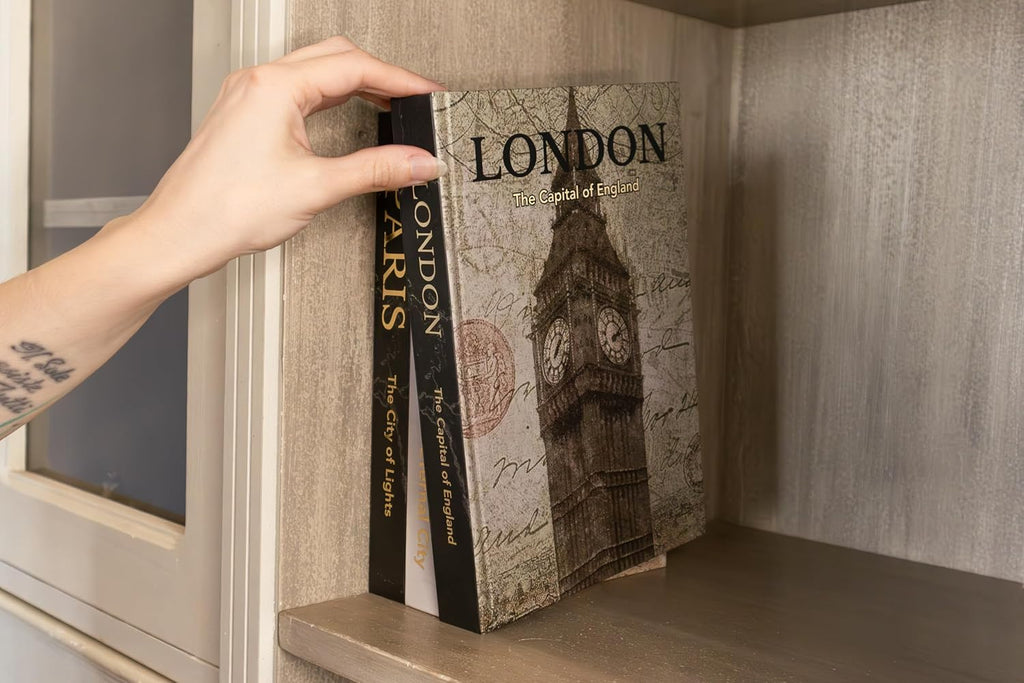 Decorative Books Decor, Beautiful Set of 3. Decorative Boxes, not pages inside. Libros Decorativos para Mesa de